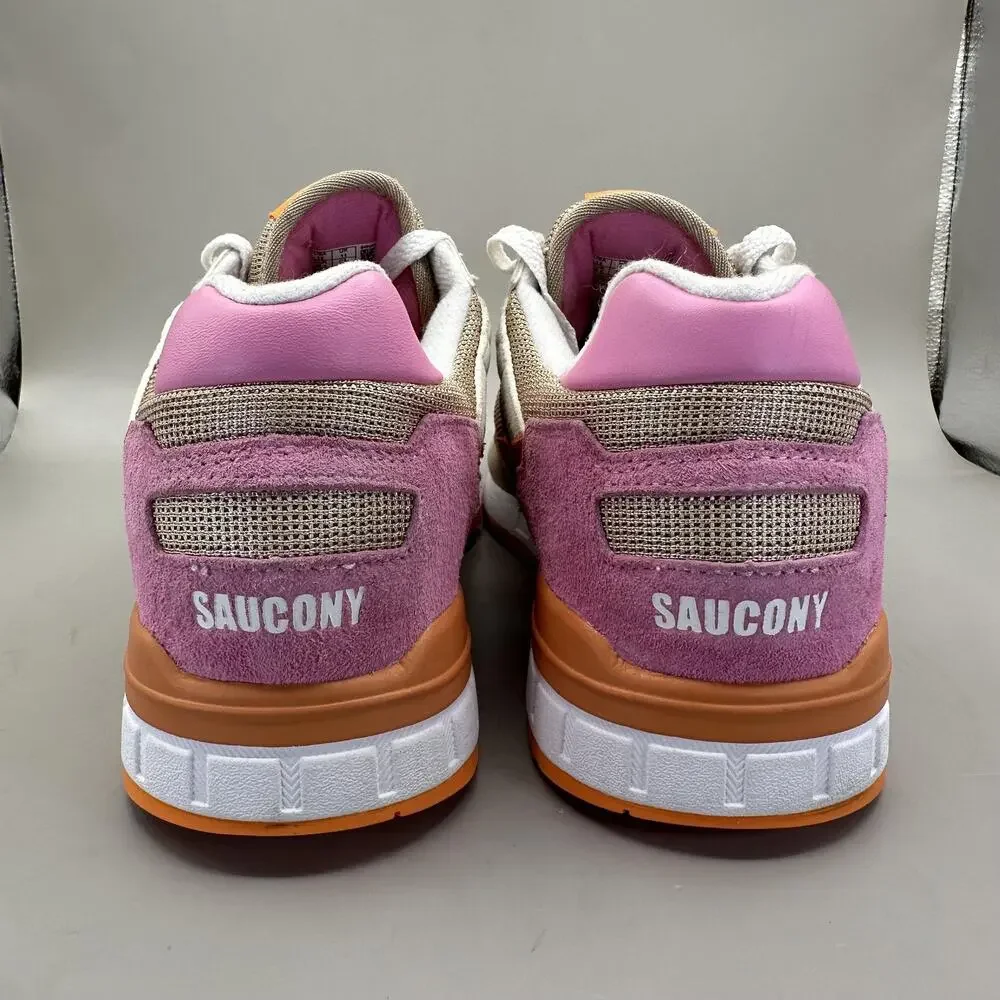 Saucony Shadow 5000 Shoes Mens 12 US Brown Orange Suede Mesh Sneakers ST0665-20